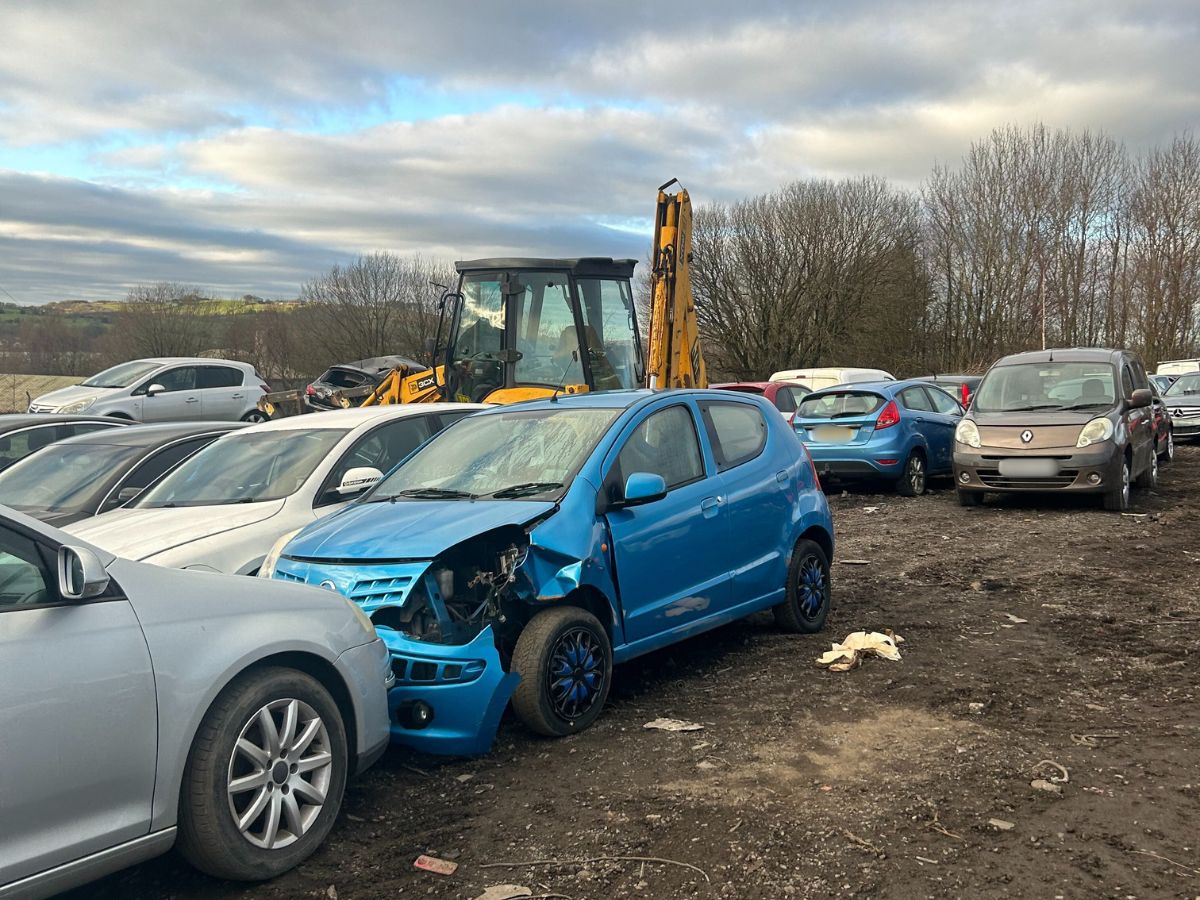 damaged car for scrap