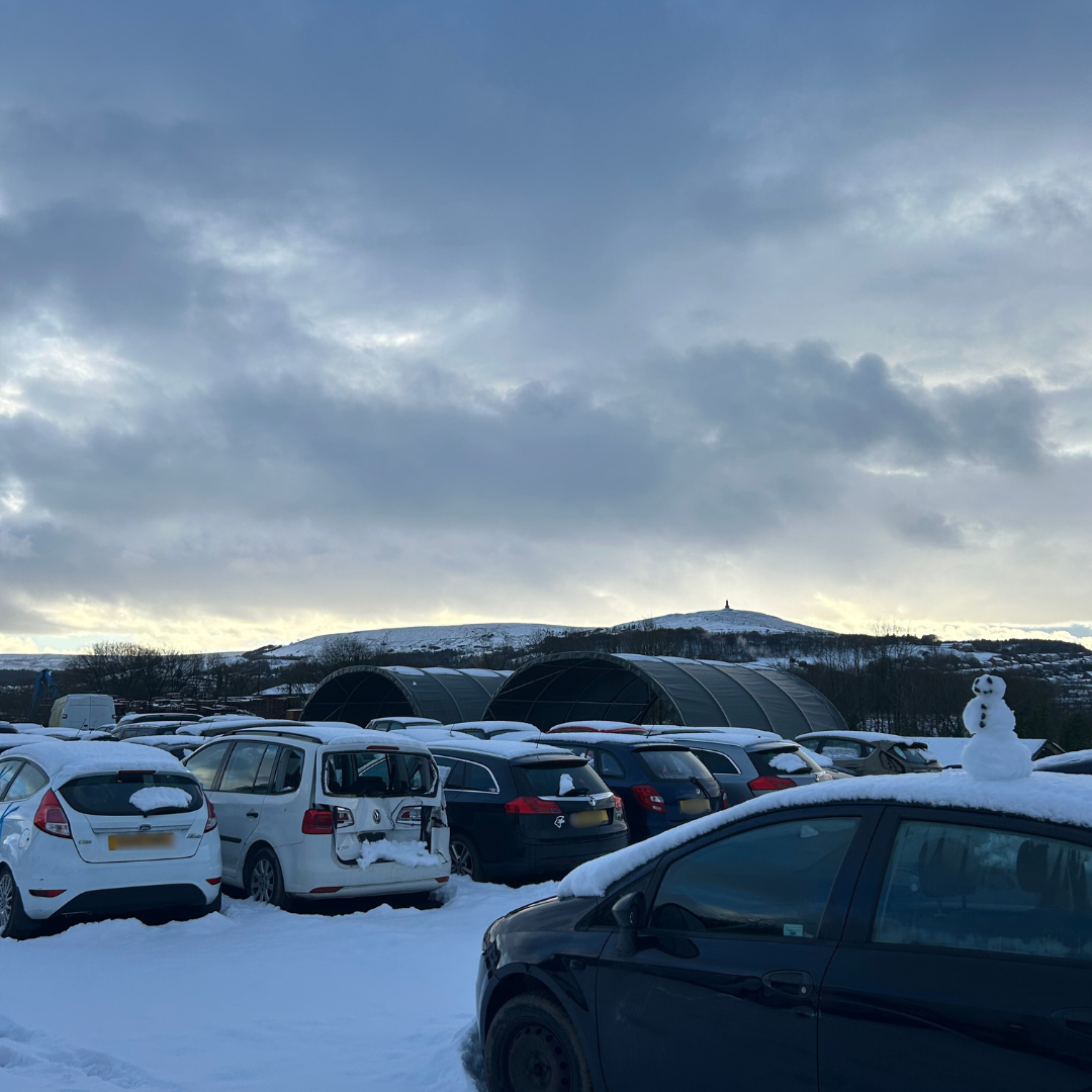 cars in snow