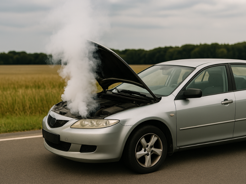 white smoke in engine