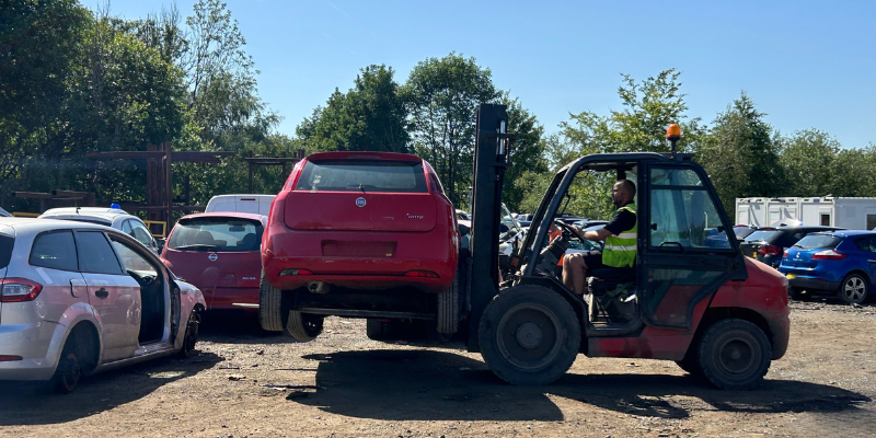 Scrap Local scrapyard with old cars