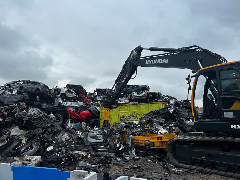 Scrap Local scrapyard. Dismantling scrap cars.