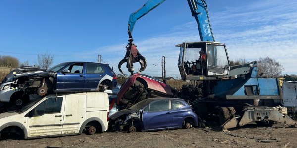 Recycling scrap cars at Scrap Local