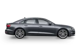 Grey executive saloon car side profile